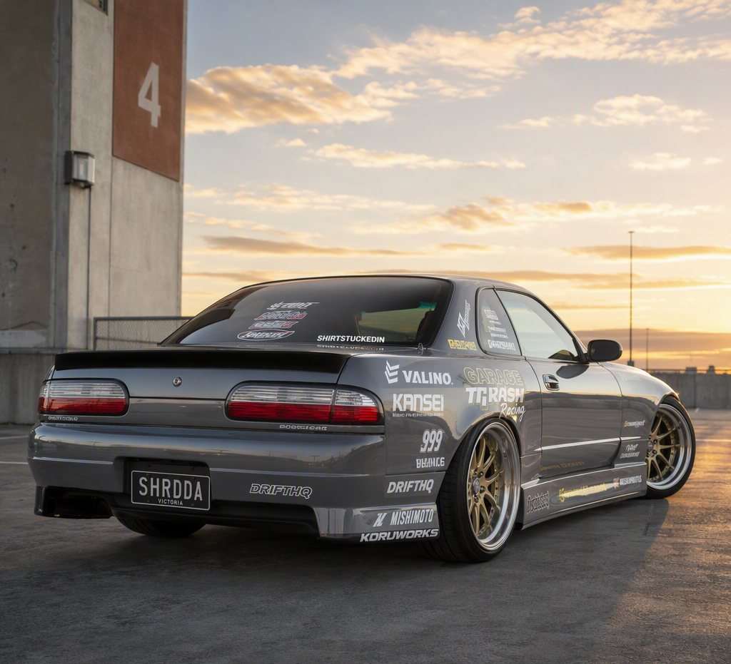 Sticker bombed quarter panel